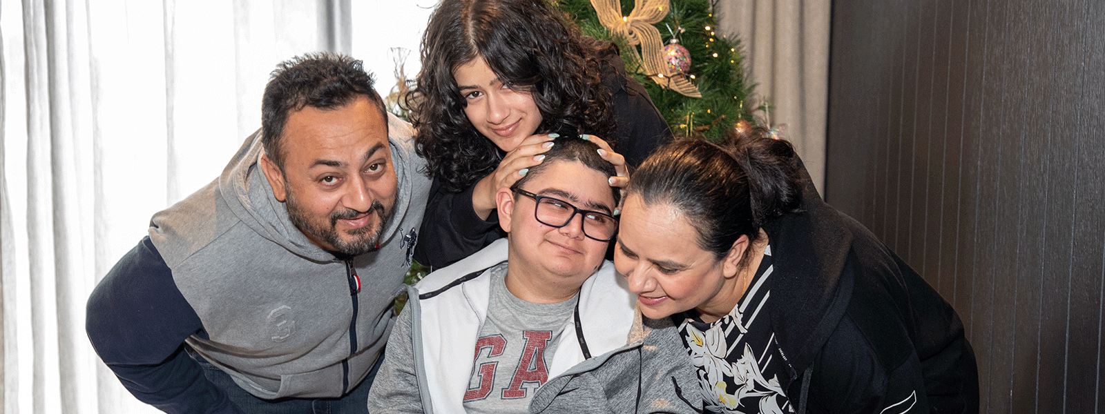 Dilraj and his family at the Beach House.